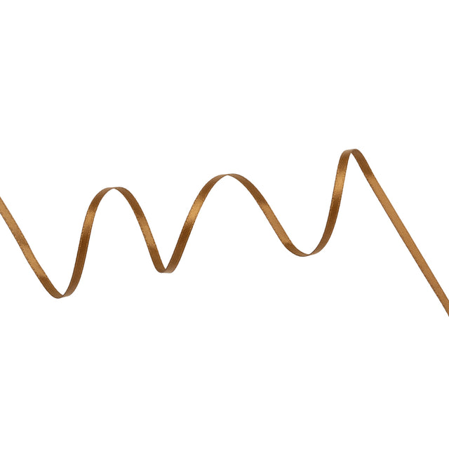 Satin Ribbon Double Faced - 0.125" - Brown