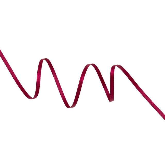Satin Ribbon Double Faced - 0.125" - Wine