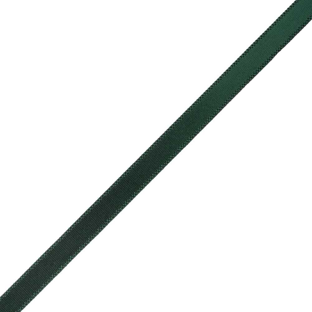 Satin Ribbon Double Faced - 0.25" - Dark Green - Folded
