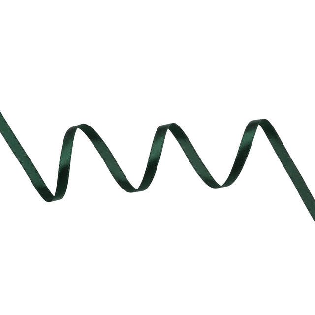 Satin Ribbon Double Faced - 0.25" - Dark Green