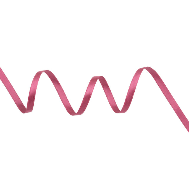 Satin Ribbon Double Faced - 0.25" - Rose Pink