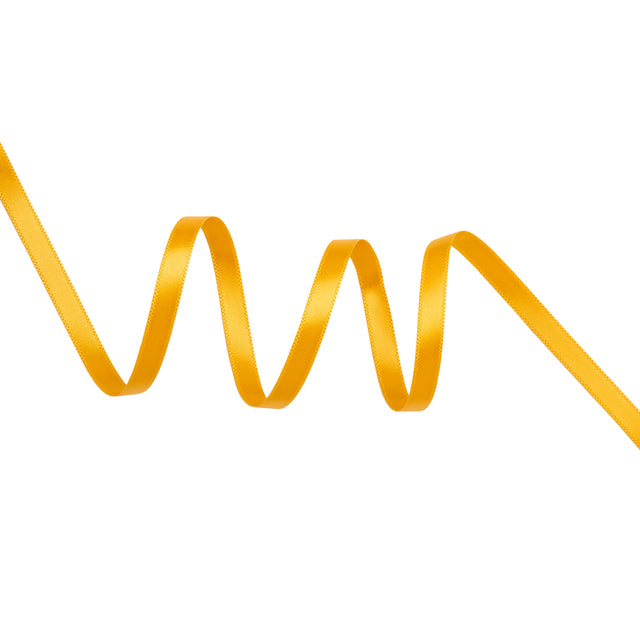 Satin Ribbon Double Faced - 0.25" - Golden Yellow