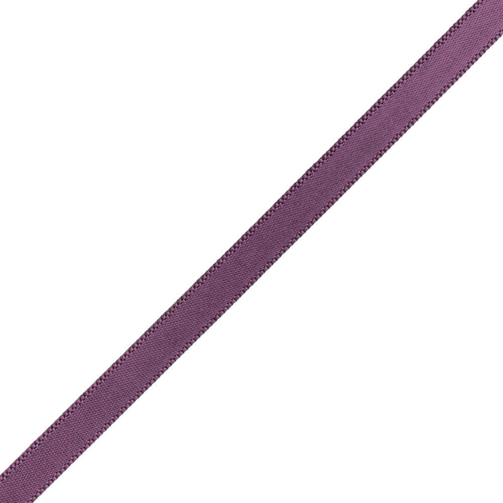 Satin Ribbon Double Faced - 0.25" - Purple - Folded