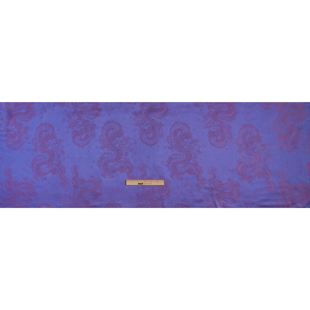 Dragons Jacquard Lining - Purple and Pink Bi-Color - Full