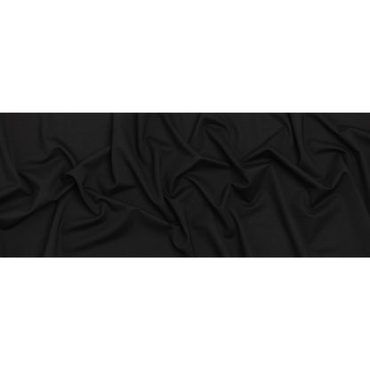 Stretch Rayon Blend Ponte Knit - Black - Deadstock Full