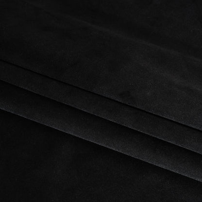 Polyester Velvet - Black - Deadstock Folded