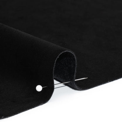 Polyester Velvet - Black - Deadstock Detail