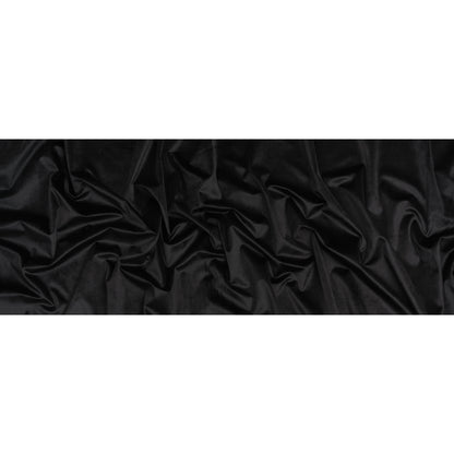 Polyester Velvet - Black - Deadstock Full