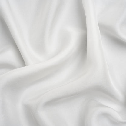 Washed Silk Twill 18mm - Off-White