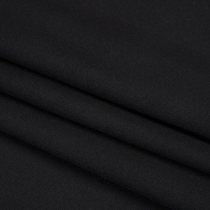 Ultra-Soft Fusible Interlining, Single-Faced Woven - Black Folded