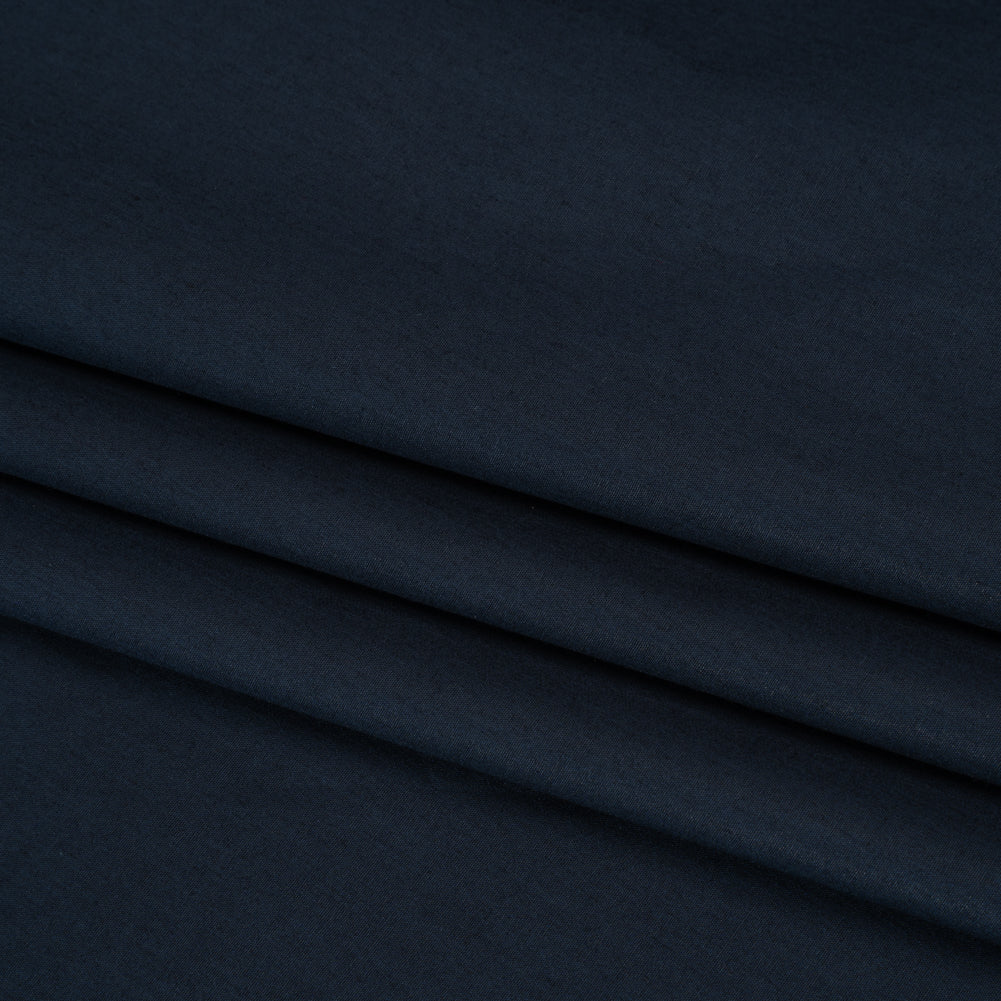 Egyptian Cotton Shirting - Navy Folded