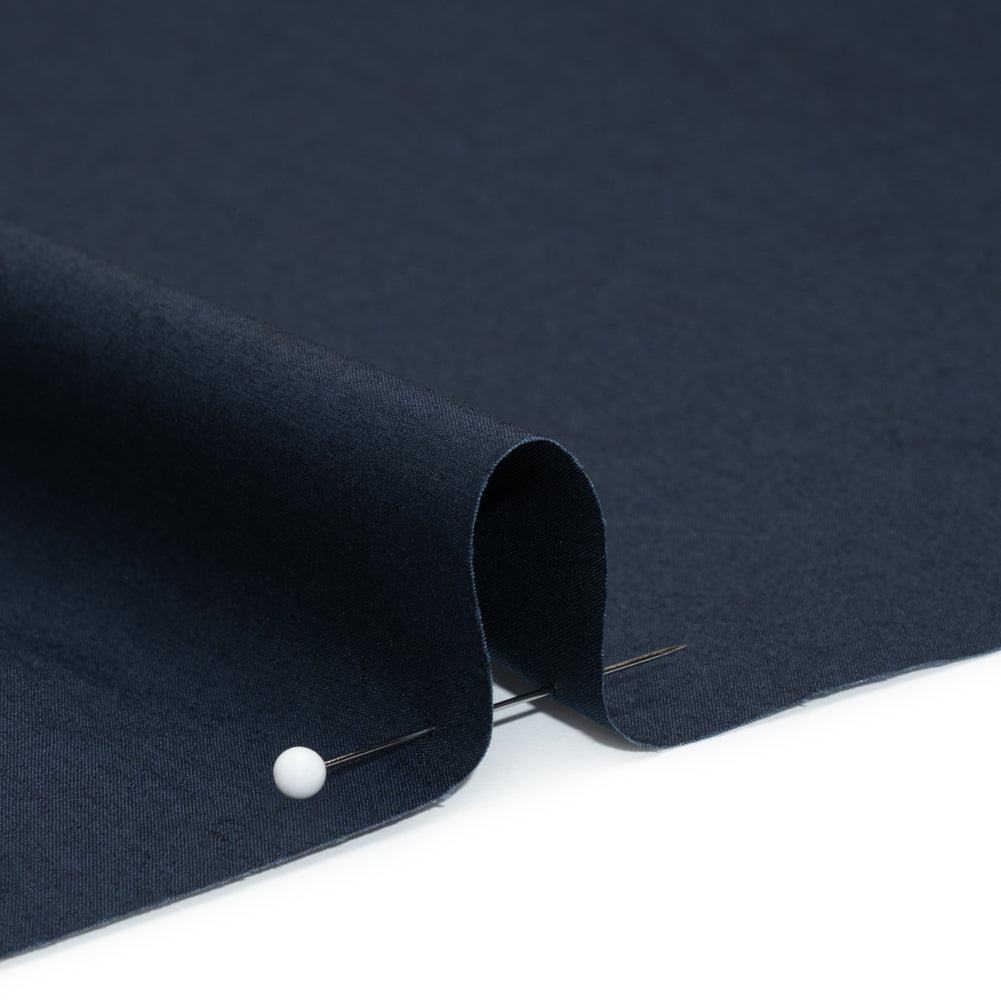 Egyptian Cotton Shirting - Navy Detail