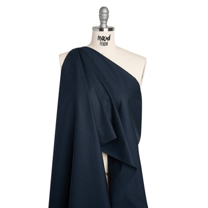 Egyptian Cotton Shirting - Navy Drape