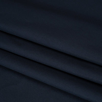 Lightweight Egyptian Cotton Shirting - Navy Folded