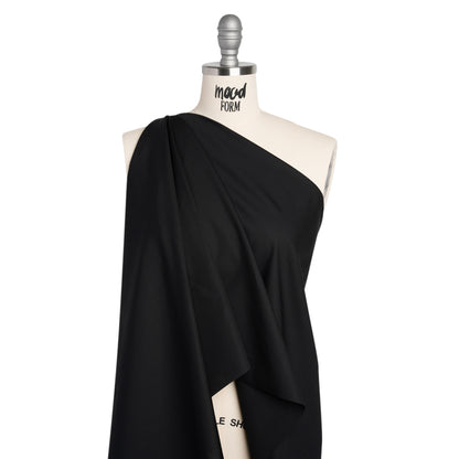 Lightweight Egyptian Cotton Shirting - Black Drape
