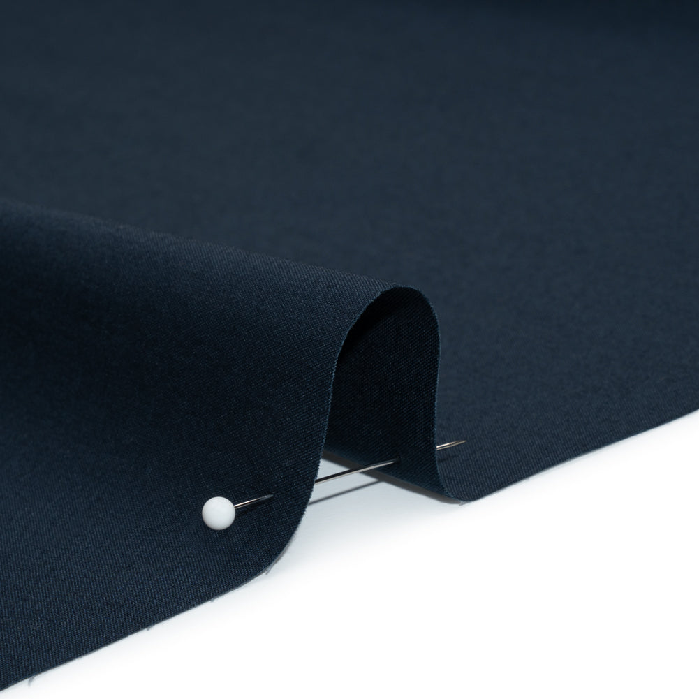 Stretch Cotton Poplin - Navy - Chancay Collection - Detail