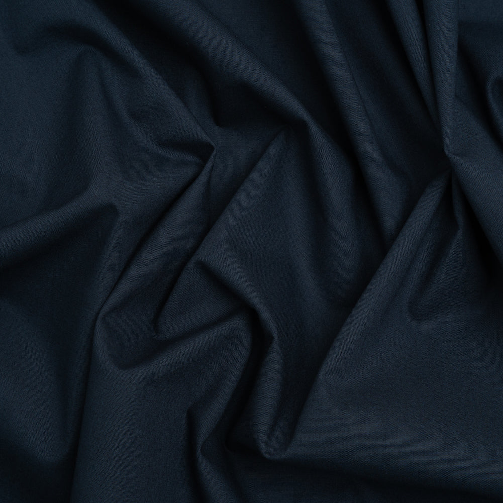 Stretch Cotton Poplin - Navy - Chancay Collection