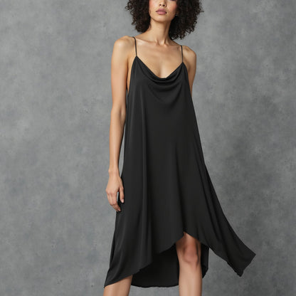 Lightweight Rayon Challis - Black - Baja Collection