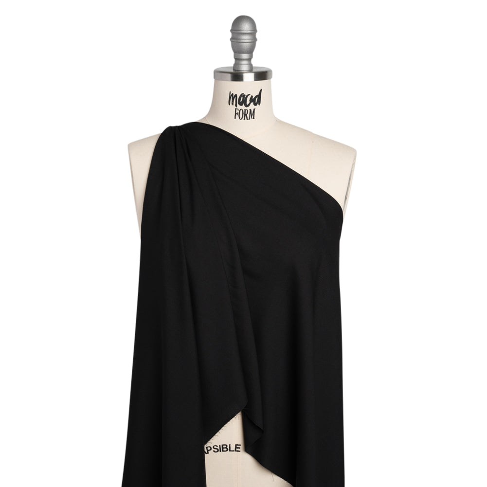 Lightweight Rayon Challis - Black - Baja Collection - Drape