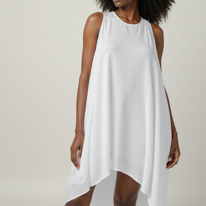 Lightweight Rayon Challis - White - Baja Collection