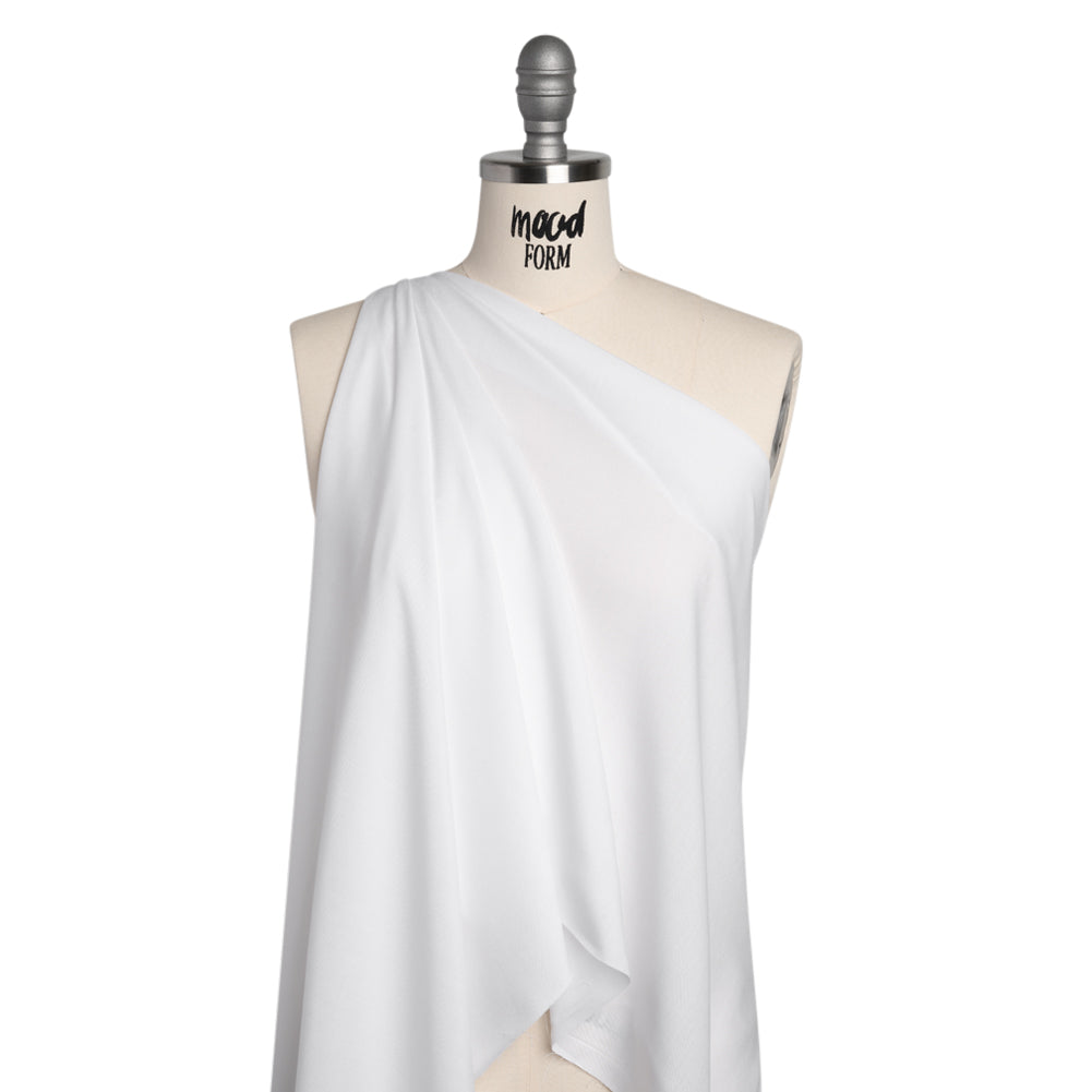 Lightweight Rayon Challis - White - Baja Collection - Drape