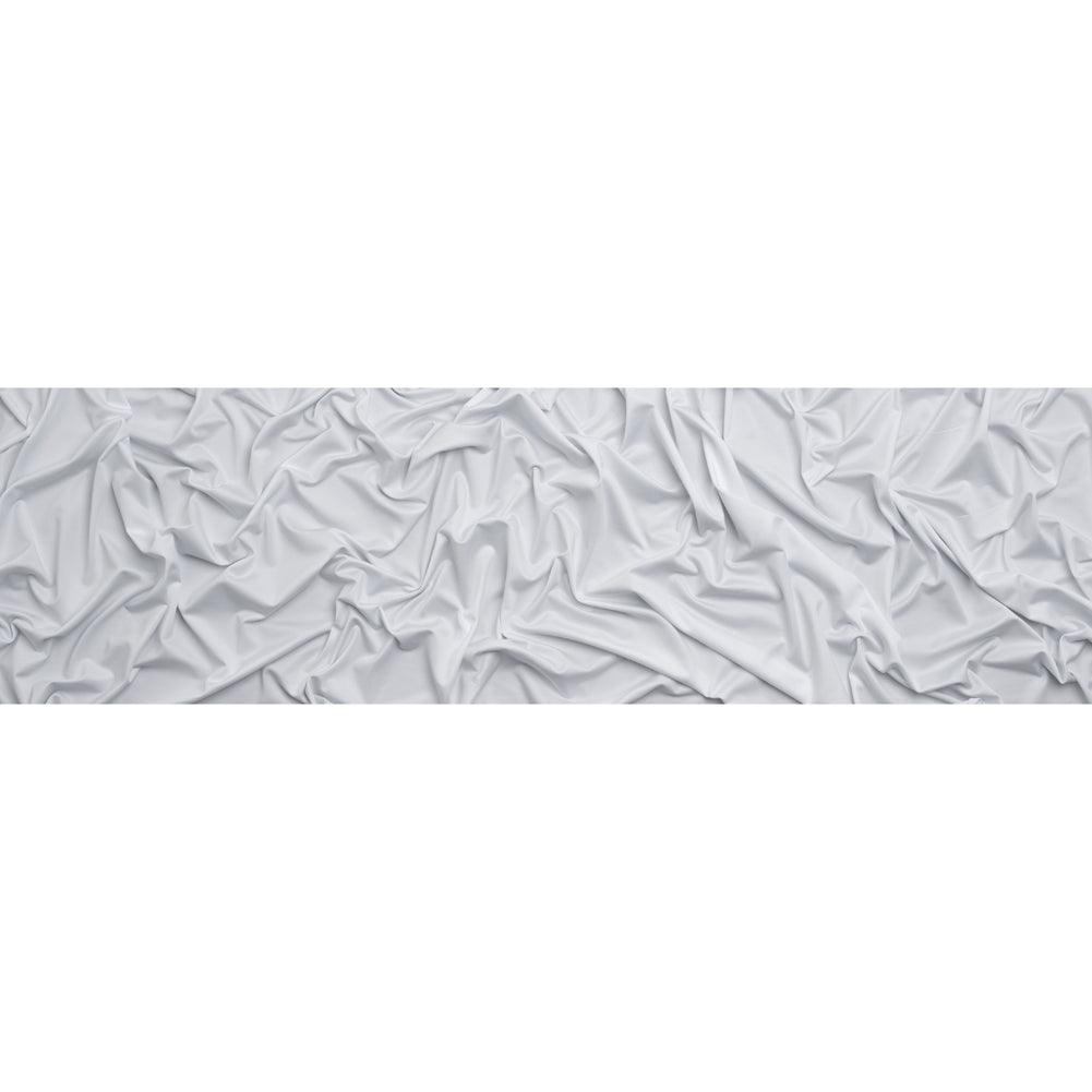 Stretch Recycled Polyester Jersey, Wicking with Odorless Finish - White Full