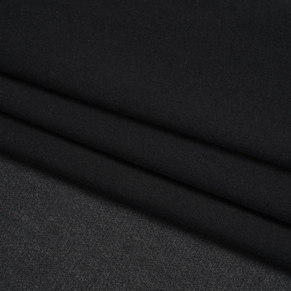 Medium Weight Knit Fusible Interlining, Single Sided - Black Folded
