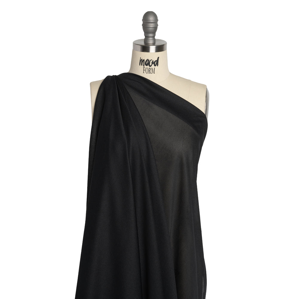 Medium Weight Knit Fusible Interlining, Single Sided - Black Drape