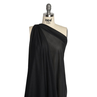 Medium Weight Knit Fusible Interlining, Single Sided - Black Drape