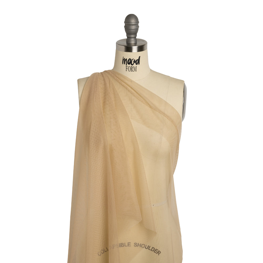 Polyester Tulle - Sand - Designer Deadstock - Drape