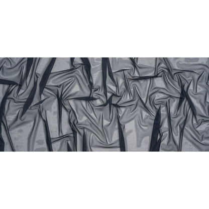 Polyester Stretch Mesh - Navy - Designer Deadstock