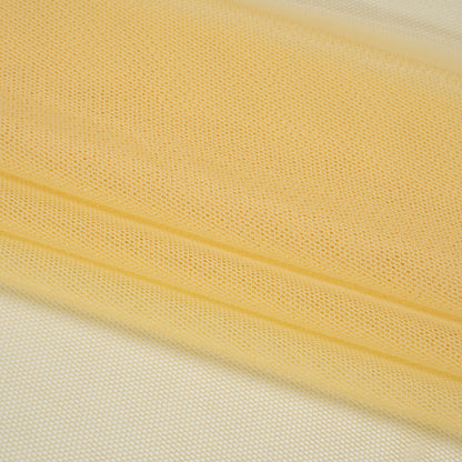 Polyester Stretch Mesh - Lemon Yellow - Designer Deadstock