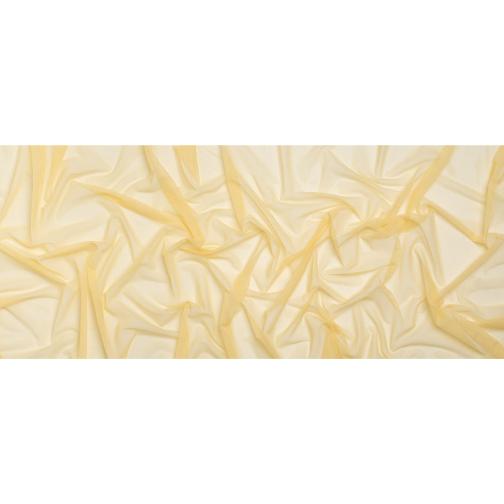 Polyester Stretch Mesh - Lemon Yellow - Designer Deadstock - Full