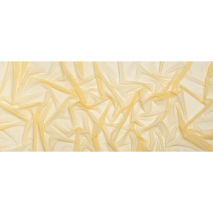 Polyester Stretch Mesh - Lemon Yellow - Designer Deadstock