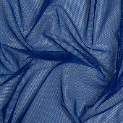 Polyester Stretch Mesh - Cobalt Blue - Designer Deadstock