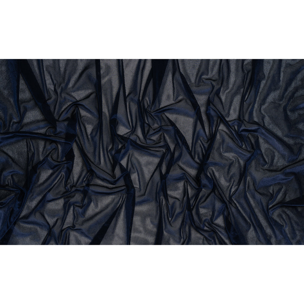 Mesh Velour - Navy - Designer Deadstock - Full
