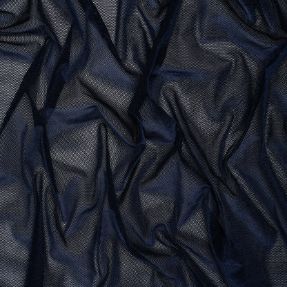 Mesh Velour - Navy - Designer Deadstock