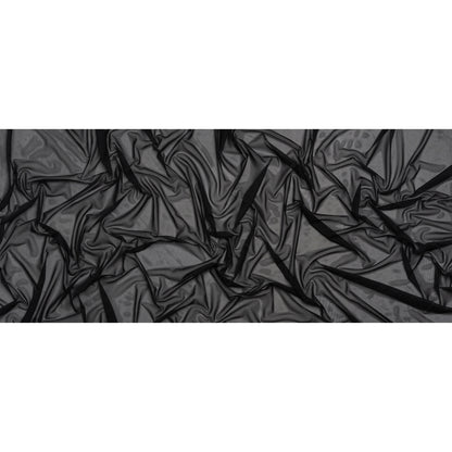 Polyester Stretch Mesh - Black - Designer Deadstock