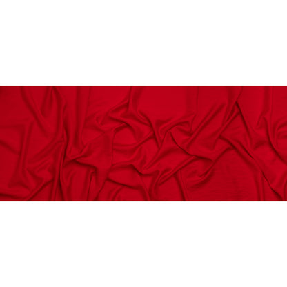 Viscose and Nylon Dobby - Red Geometric - Designer Deadstock