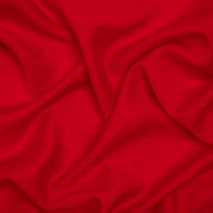 Viscose and Nylon Dobby - Red Geometric - Designer Deadstock