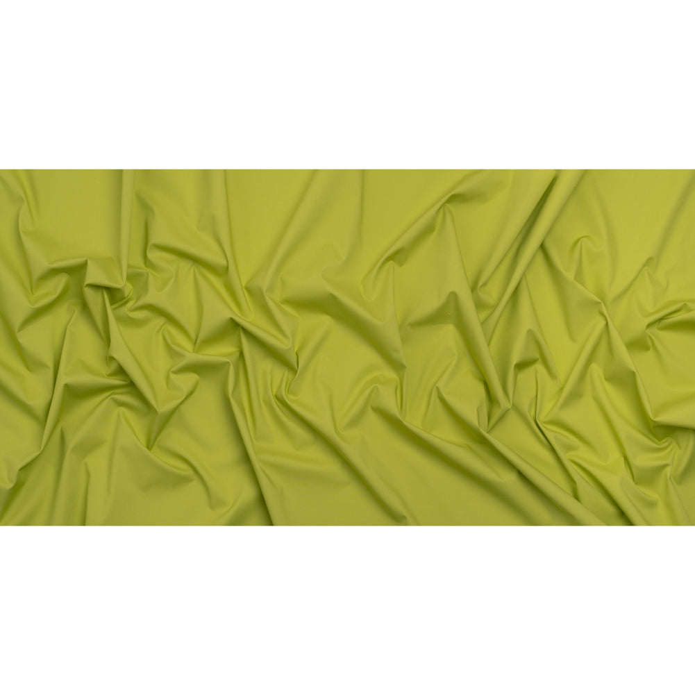 Stretch Cotton Poplin - Lime Green - Designer Deadstock - Full