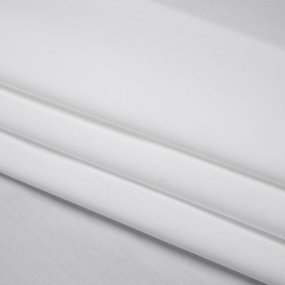 Stretch Cotton and Nylon Poplin - White - Designer Deadstock