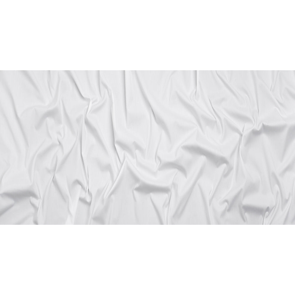 Stretch Cotton and Nylon Poplin - White - Designer Deadstock - Full