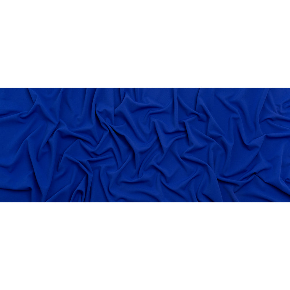 Stretch Polyester Crepe Double Knit - Cobalt Blue - Designer Deadstock - Full