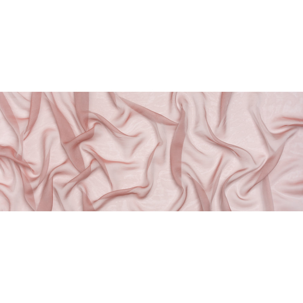 Chiffon-Like Silk Voile - Light Gray and Mauve Iridescent - Adelaide Collection - Full