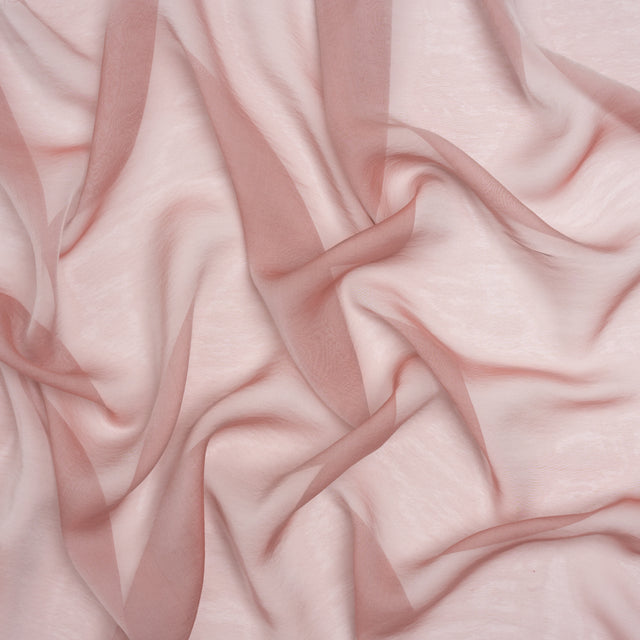 Chiffon-Like Silk Voile - Light Gray and Mauve Iridescent - Adelaide Collection