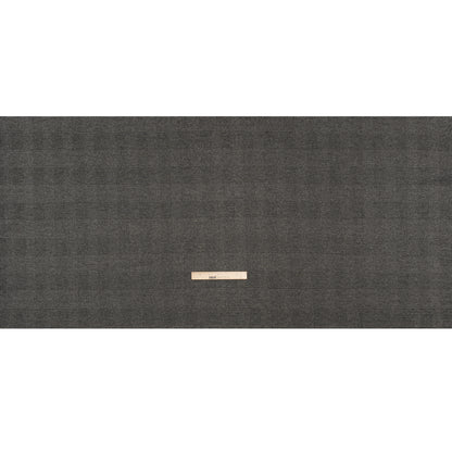 Polyester Interlock Knit - Gray and Black Glen Plaid - Deadstock
