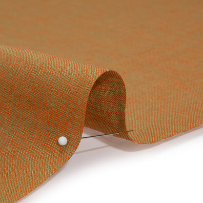 Two-Tone Medium Weight Linen Woven - Orange and Lime Green Detail