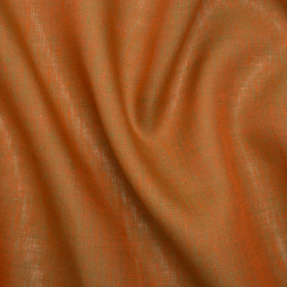Two-Tone Medium Weight Linen Woven - Orange and Lime Green