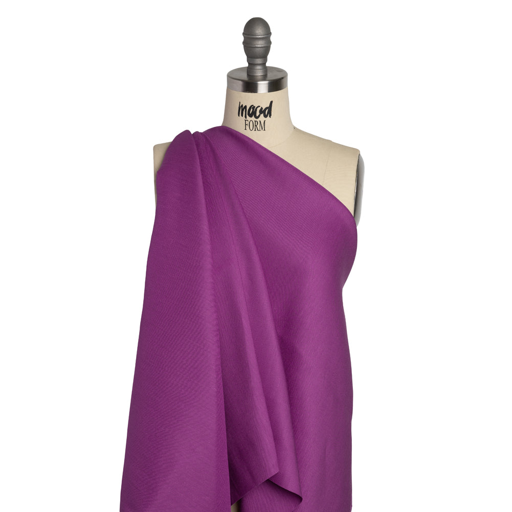 Stretch Linen Woven - Magenta Purple - Asturias Collection - Drape